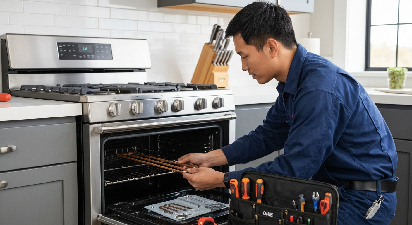 Oven repair professional in Edmonton